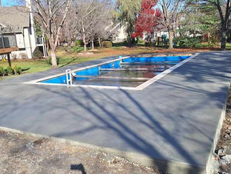 Concrete Pool Deck Install Company Olathe KS